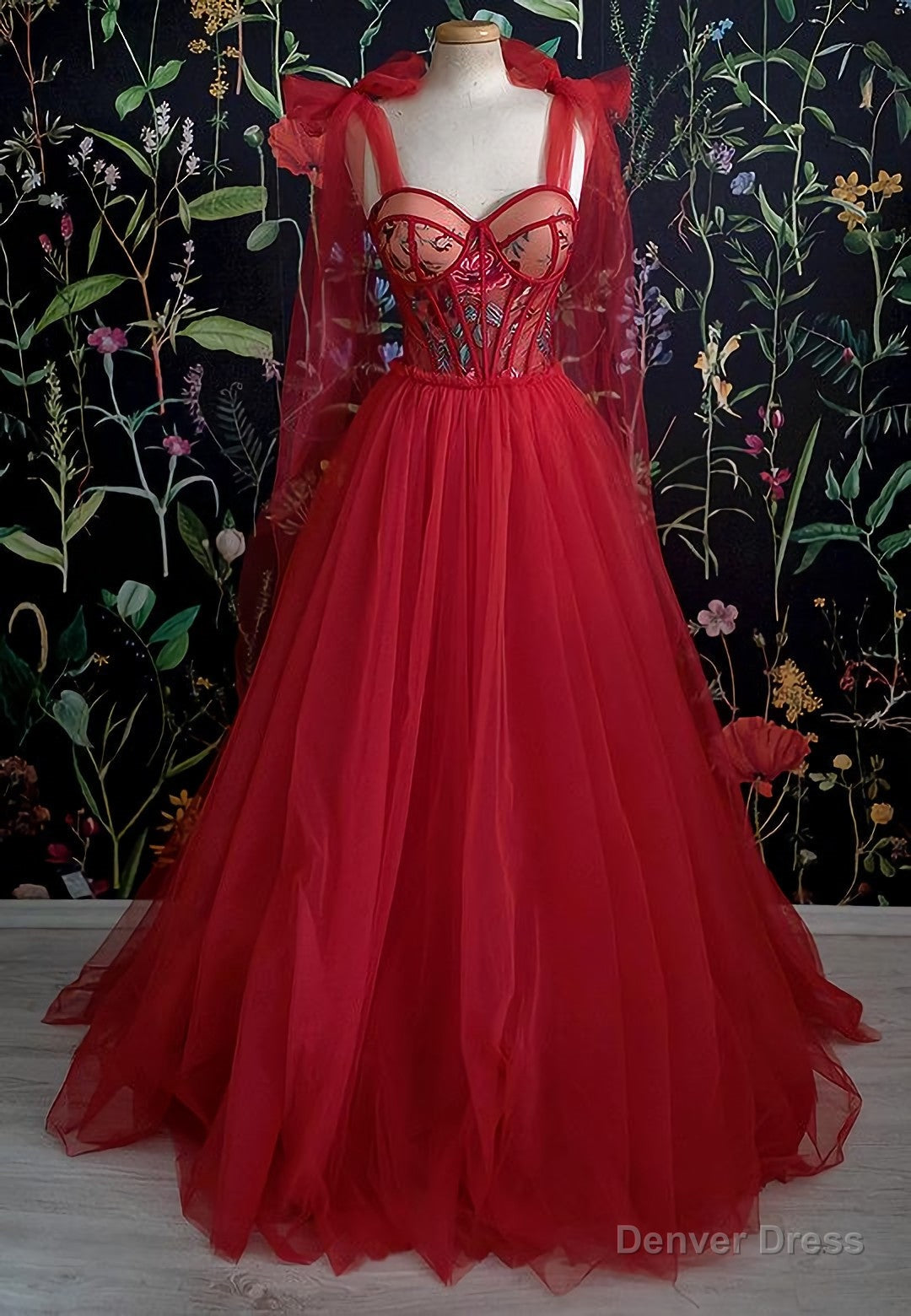 Gorgeous Red Long Prom Dress