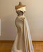 Off Shoulder Ivory Prom Dress With Cape Wedding Gowns Bridal Dress, Long Ivory Engagement Dress, African Clothing For Women Porm Dresses