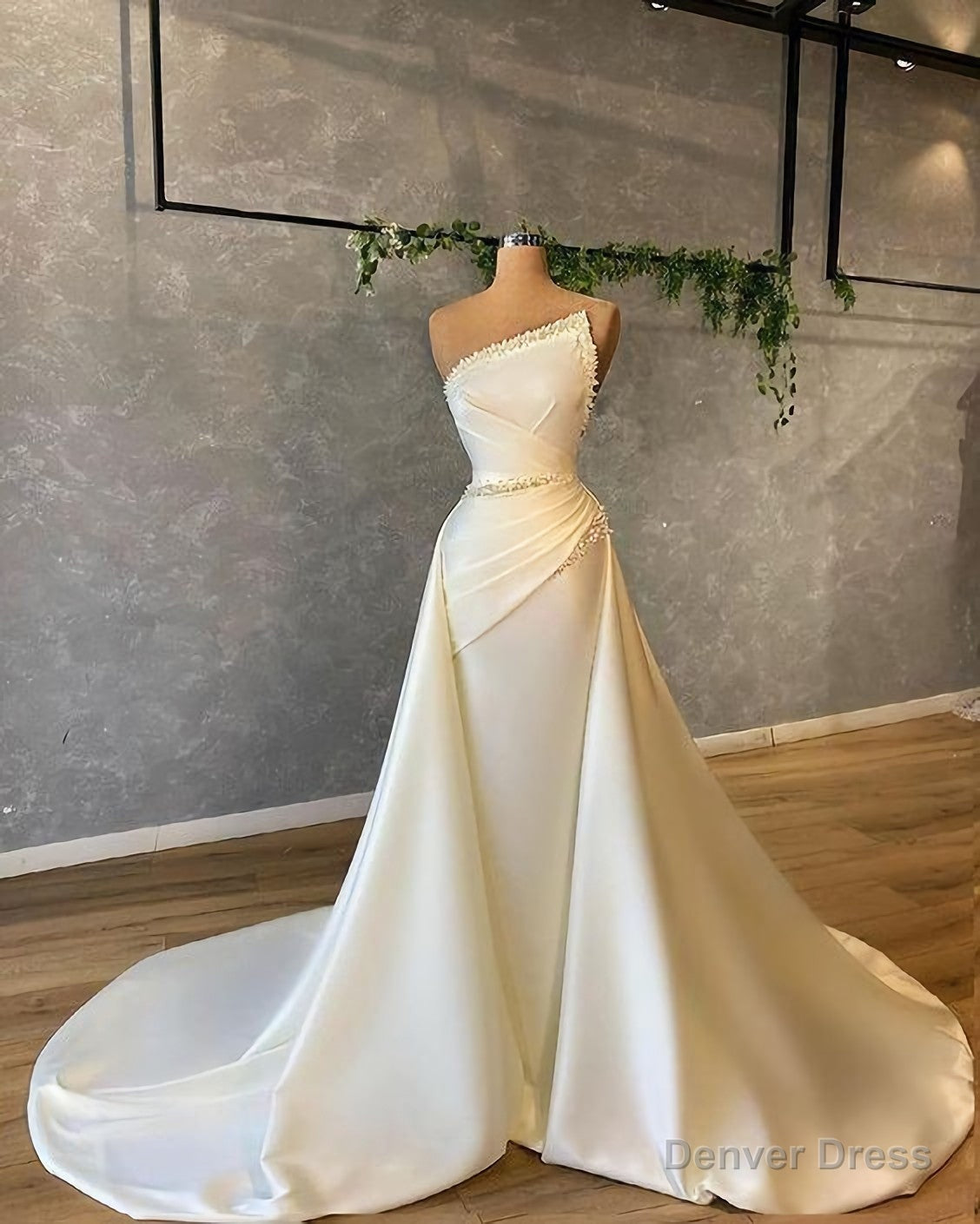 White Long Evening Dresses, Prom Party Dresses Main image