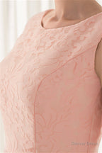 Draped Lace O Neck Train Prom Dresses