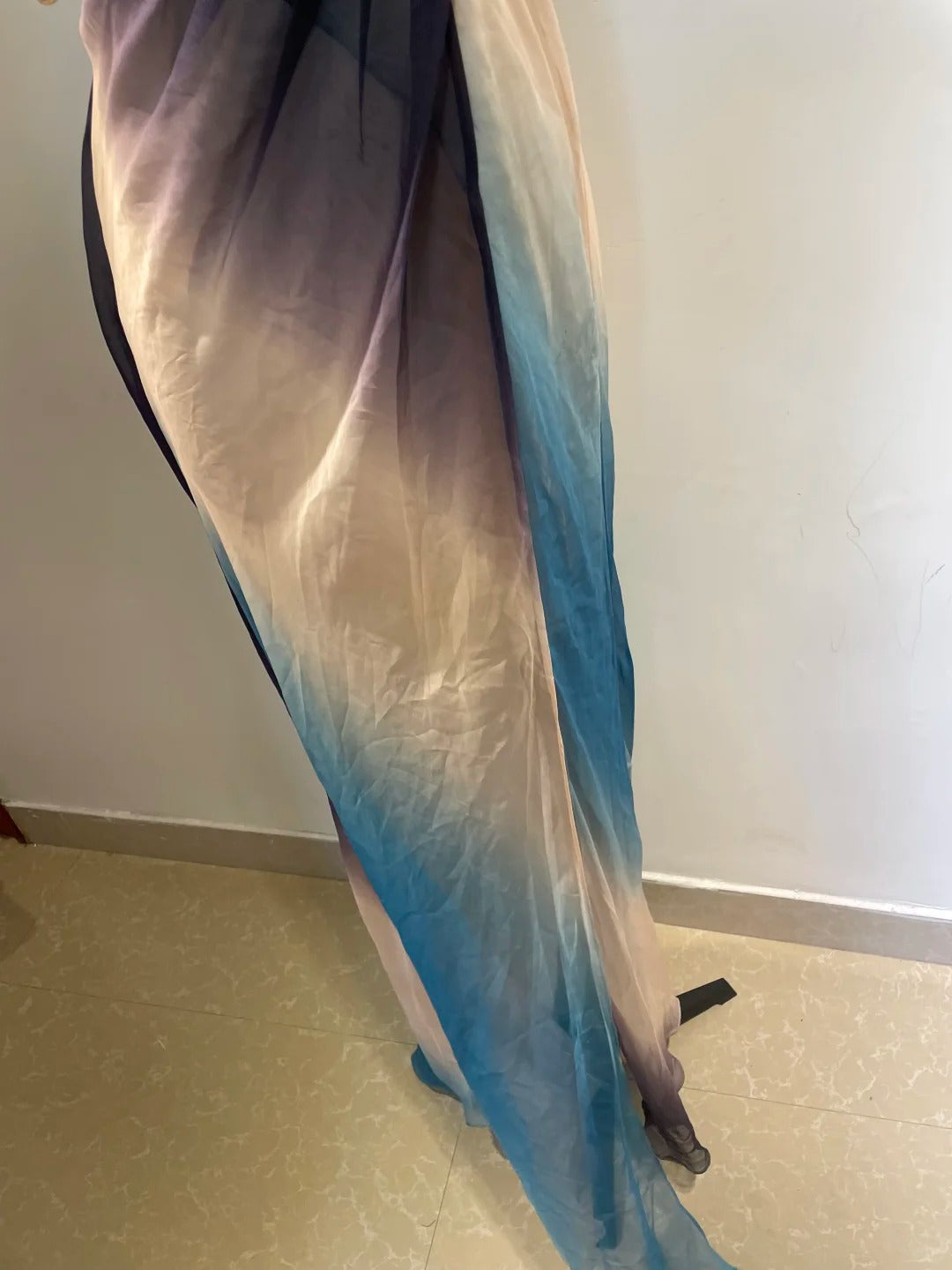 Dreamy Gradient Mermaid Halter Neck Beaded Chiffon Long Prom Dresses Evening Dresses