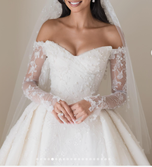 Dreamy Wedding Dress Ball Gowns Off The Shoulder Lace Wedding Dresses Bridal Gown Secondary image