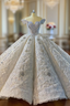 Dubai Style Luxury Noble Beading Crystal Wedding Dresses