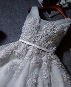 Cute A Line Tulle Lace Short Prom Dresses, Homecoming Dresses