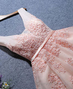 Cute A Line Tulle Lace Short Prom Dresses, Homecoming Dresses