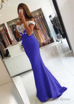 Elastic Satin Prom Dresses Trumpet Mermaid V Neck Sweep Train With Lace