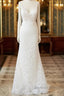 Elegant Appliques V-neck Sheath Wedding Dresses