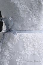 Elegant Ball Gown Bateau Long Tulle Wedding Dress With Lace