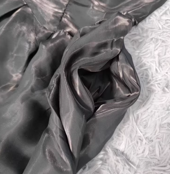 Elegant Black A-Line Spaghetti Strap Satin Long Prom Dresses Evening Dresses