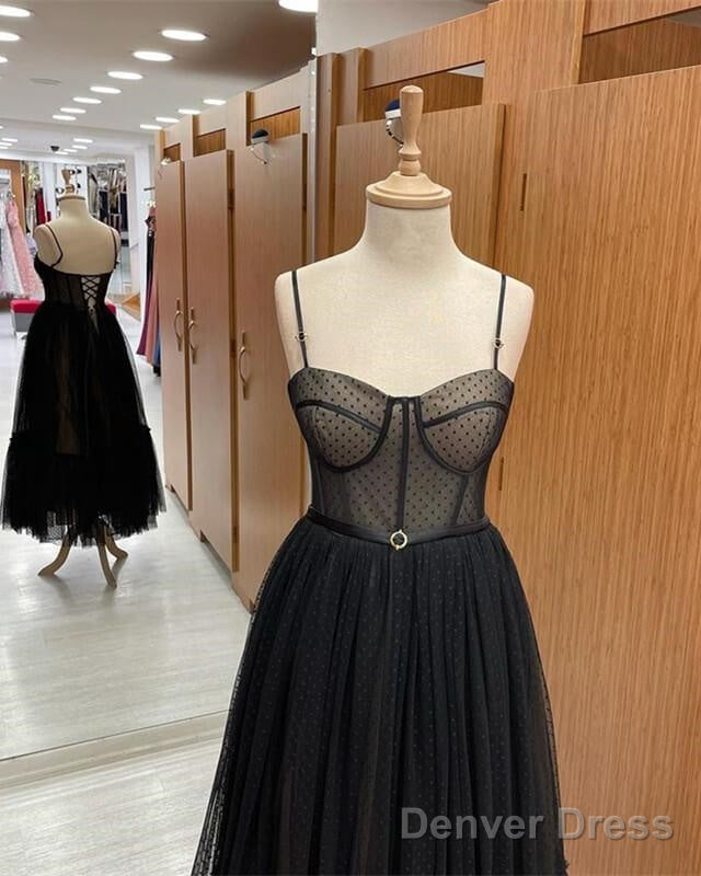 Elegant Black Dot Tulle Corset Dress Secondary image