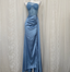 Elegant Blue Mermaid One-Shoulder Sequin Beaded Long Prom Dresses Evening Dresses