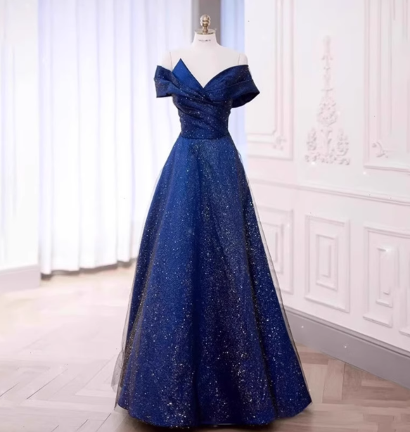 Elegant Burgundy Off-The-Shoulder A-Line Satin Tulle Long Prom Dresses Evening Dresses