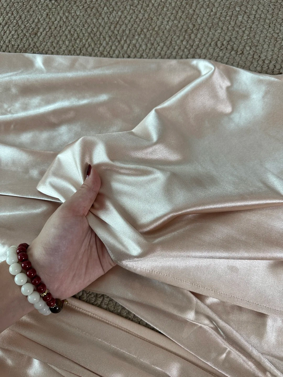 Elegant Champagne Mermaid Trailing Strapless Satin Long Prom Dresses Evening Dresses