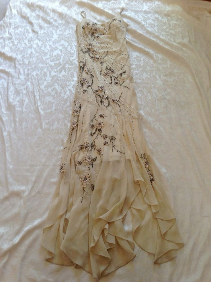Elegant Champagne Straps Vintage Prom Dress Main image