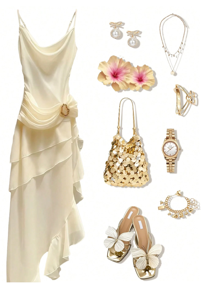 Elegant Chiffon Ivory Strap Irregular Birthday Dress Homecoming Dresses