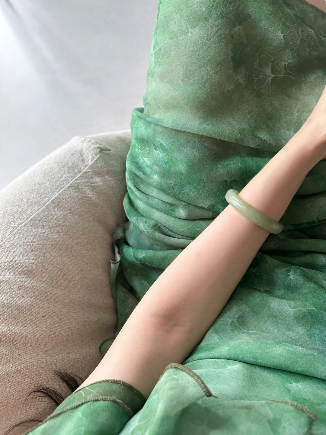 Elegant Dark Green Mermaid Ruffled Chiffon Long Prom Dresses Evening Dresses
