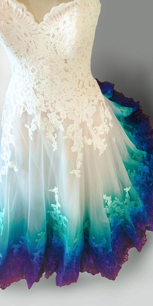 Colorful Ombr¨¦ Wedding Dresses Ball Gowns Main image