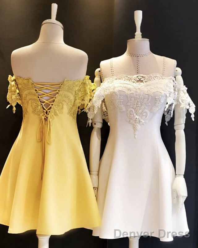 Elegant Homecoming Dresses Lace Off Shoulder Secondary image