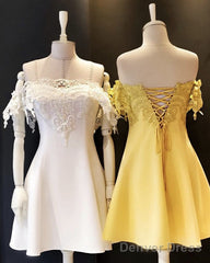 Elegant Homecoming Dresses Lace Off Shoulder