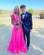Elegant Hot Pink Long Prom Dresses