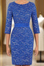 Elegant Knee Length Lace Dress Short Mother of the Bride Dresses