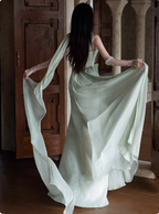 Elegant Light Mint Green Sweetheart Neck 3D Floral Split Chiffon Prom Dresses Evening Dresses