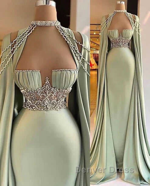 Elegant Long Mermaid Prom Dress, Unique Prom Dresses Secondary image