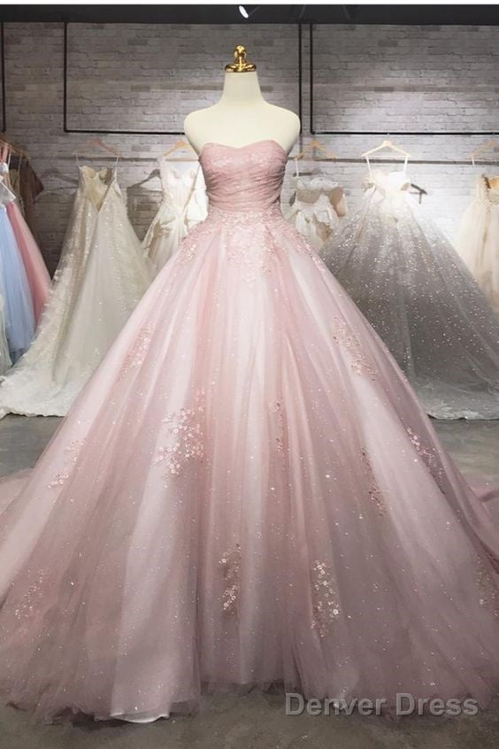Elegant Mauve Pink Wedding Dresses Prom Gowns Main image