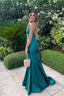 Elegant Mermaid Green Long Prom Dress