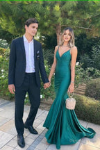 Elegant Mermaid Green Long Prom Dress