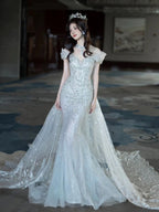Elegant Mermaid Strapless Long Prom Dresses