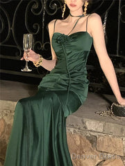 Elegant Mermaid Straps Satin