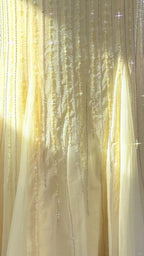 Elegant Pale Yellow Mermaid Strapless Backless Beaded Chiffon Long Prom Dresses Evening Dresses
