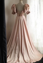 Elegant Pink Mermaid Sequined Prom Dresses Evening Dresses