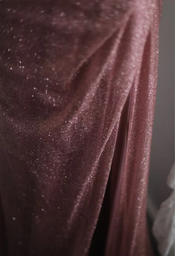 Elegant Pink Mermaid Spaghetti Strap Sequined Long Prom Dresses Evening Dresses