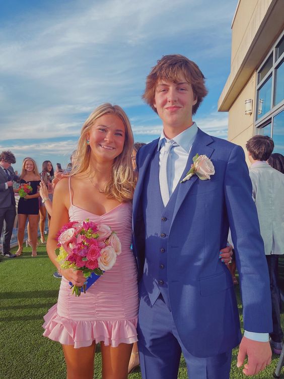 Elegant Pink Short Prom Dress Short Prom Dress Homecoming Dresses Main image