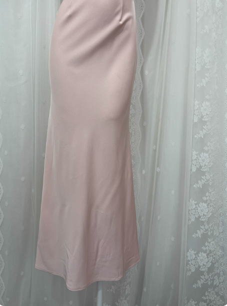 Elegant Pink Sleeveless 3D Floral Crew Neck Satin Long Prom Dresses Evening Dresses