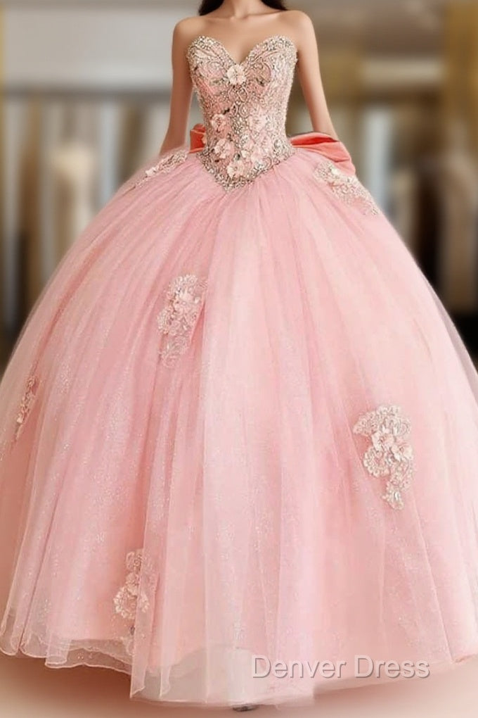 Elegant Pink Wedding Dress Prom Dress,Prom Dresses Main image