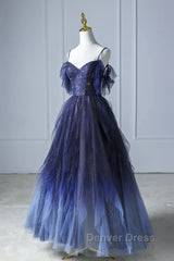 Elegant Purple Stars A-Line Prom Dress Love Elegant Purple Star Lolita