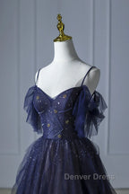 Elegant Purple Stars A Line Prom Dresses Love Elegant Purple Star Lolita