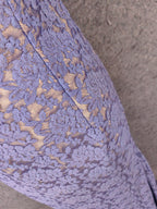 Elegant Purple Sweetheart Neck Split Lace Long Prom Dresses Evening Dresses