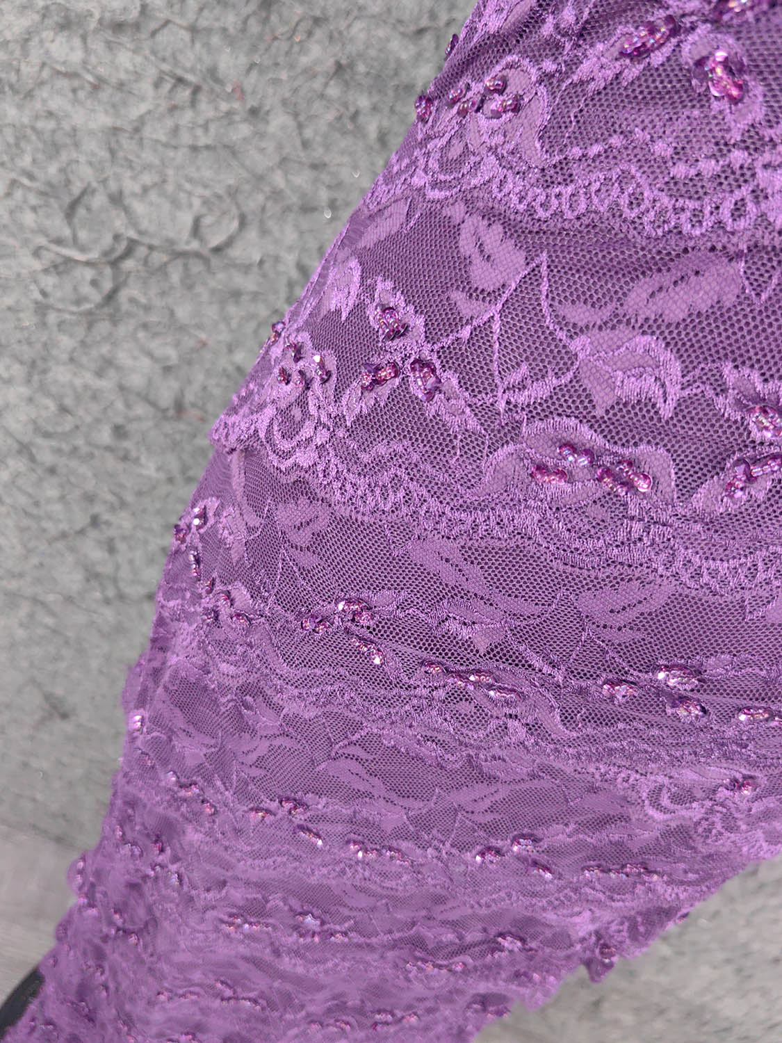 Elegant Purple V-Neck Lace Long Prom Dresses Evening Dresses