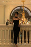 Elegant Sheath Strapless Black Prom Dresses Birthday Outfits Evening Gown