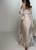 Elegant Sheath Straps Long Prom Dresses