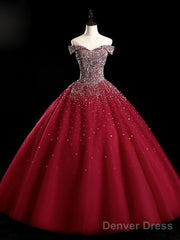 Emerald Green Sequin Prom Dresses Beaded Quinceanera Dresses, Sweet 16 Dresses