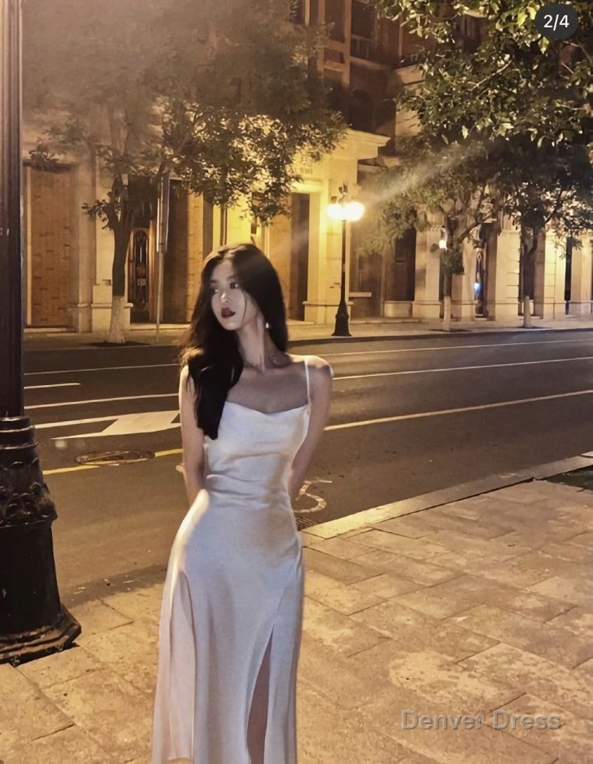 Prom Dress long spaghetti strap sexy cheap prom Dresses for women Main image