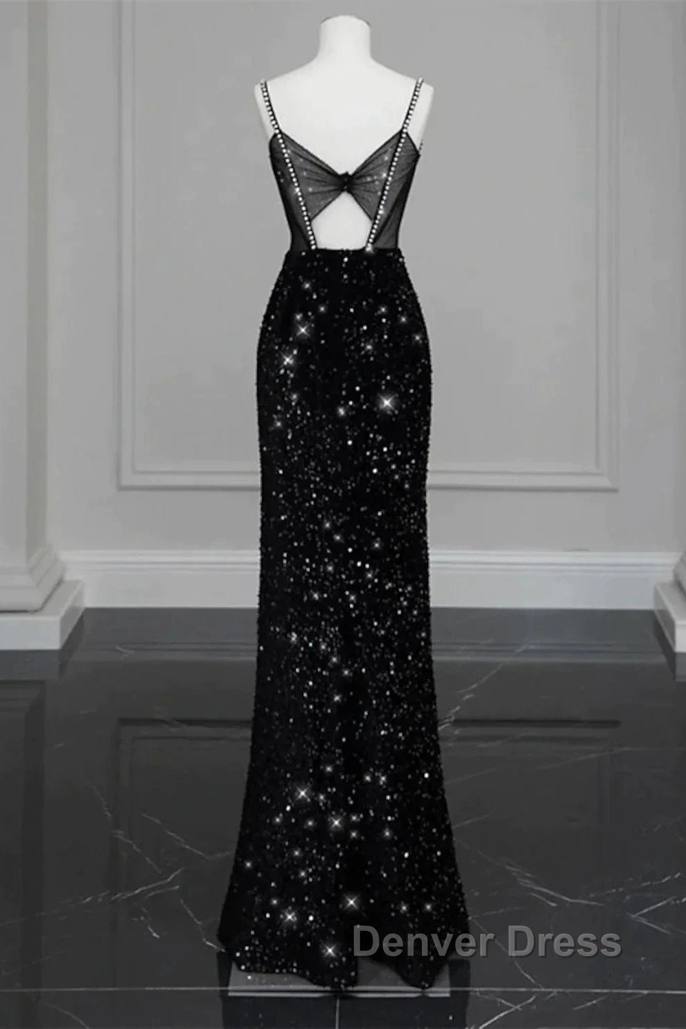 Prom Gowns Sexy Dresses Prom Floor Length Sleeveless Strap Sequined With Bow(S) Crystals