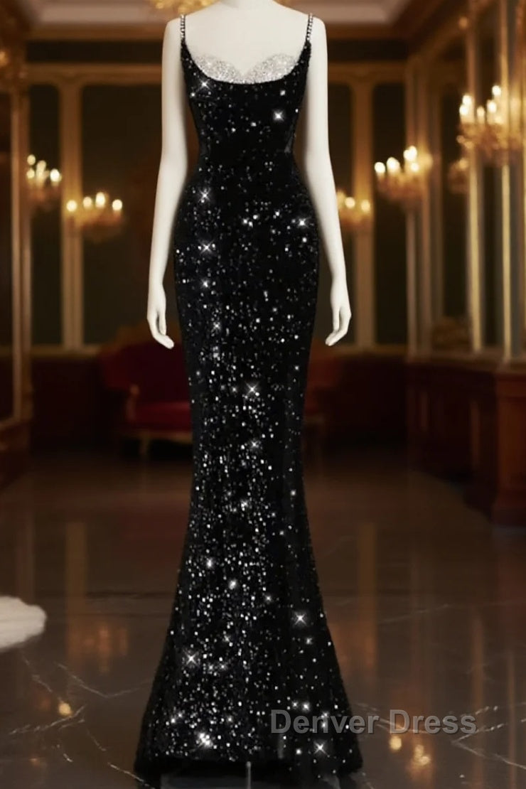 Prom Gowns Sexy Dresses Prom Floor Length Sleeveless Strap Sequined With Bow(S) Crystals Main image