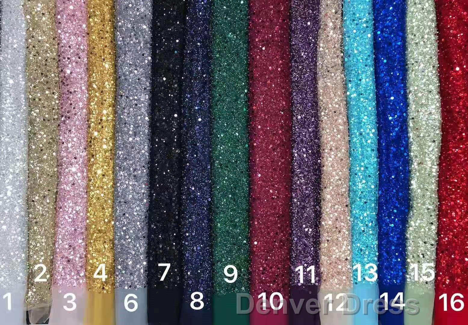 Plunging V Neck Sparkle White Sequined Strapless Prom Dresses