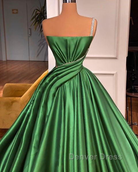 Fabulous Long A Line One shoulder Sleeveless Prom Dresses